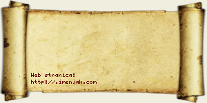 Una Dimić vizit kartica